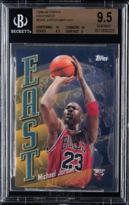1998 #EW5 Kobe Bryant/Michael Jordan BGS 9.5 Topps East - West Basketball