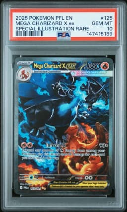 2025 #125 Mega Charizard X EX PSA 10 Pfl EN-Phantasmal Flames