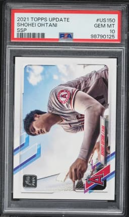 2021 #US150 Shohei Ohtani PSA 10 Topps Update Baseball