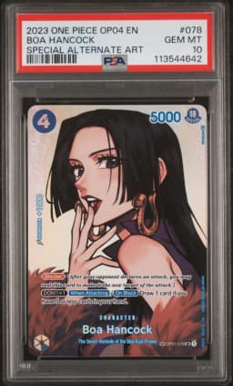 2023 #078 Boa Hancock PSA 10 One Piece OP04-Kingdoms of Intrigue
