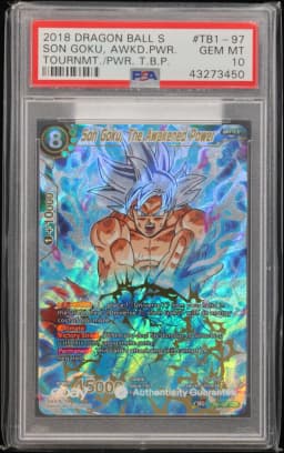 2018 #TB1-097 Son Goku, the Awakened Power PSA 10 Dragon Ball Super Card Game Themed Booster 1 Tournament of Power