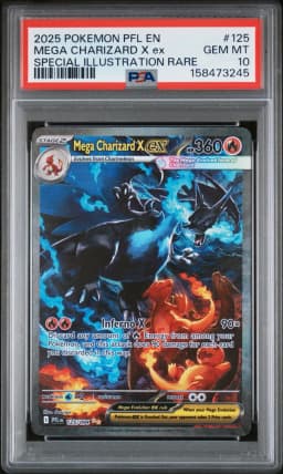 2025 #125 Mega Charizard X EX PSA 10 Pfl EN-Phantasmal Flames