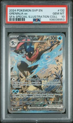 2024 #132 Greninja EX PSA 10 Svp EN-SV Black Star Promo