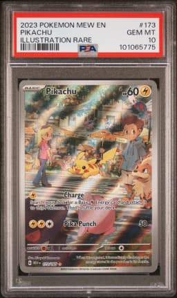 2023 #173 Pikachu PSA 10 Mew EN-151