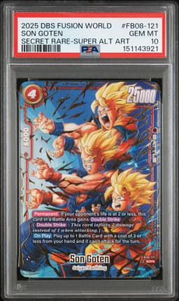 2025 #FB08-121 Son Goten PSA 10 Dragon Ball Super Card Game Fusion World Saiyan's Pride