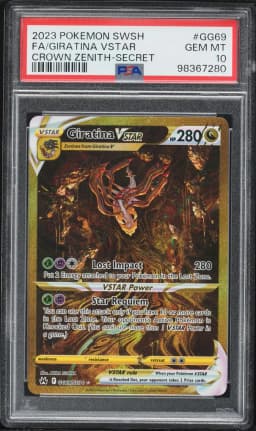 2023 #GG69 Full Art/Giratina Vstar PSA 10 Sword and Shield Crown Zenith Pokemon
