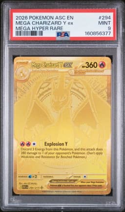 2026 #294 Mega Charizard Y EX PSA 9 Asc EN-Ascended Heroes