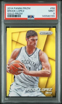 2014 #58 Brook Lopez PSA 9 Panini Prizm