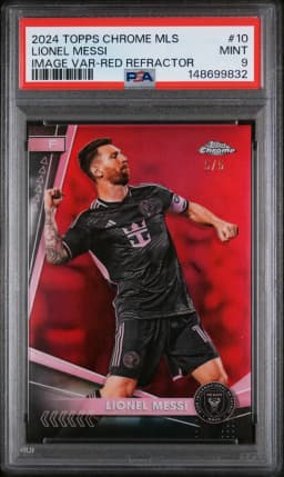 2024 #10 Lionel Messi PSA 9 Topps Chrome MLS