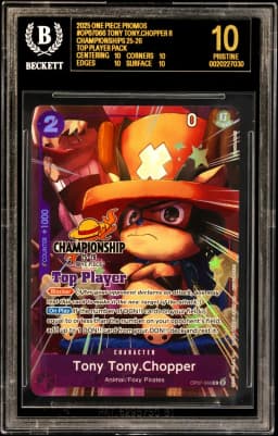 2025 #OP07066 Tony Tony.Chopper R/(Championships 25-26 Top Player Pack) BGS 10 One Piece Card Game Promos