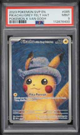 2023 #085 Pikachu With Grey Felt Hat PSA 9 Svp EN-SV Black Star Promo Pokemon