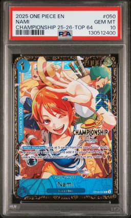 2025 #050 Nami PSA 10 One Piece Promos