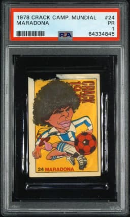 1978 #24 Maradona PSA 1 Crack Campeonato Mundial de Futbol 1978