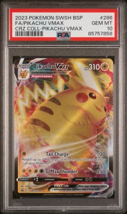 2023 #286 Full Art/Pikachu Vmax PSA 10 Swsh Black Star Promo