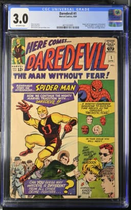 1964 #NA 1964 Daredevil #1 CGC 3 Marvel Comics CGC 3