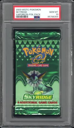 2003 #NA Foil Pack PSA 10 Wotc- Skyridge Foil Pack