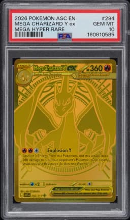 2026 #294 Mega Charizard Y EX PSA 10 Asc EN-Ascended Heroes