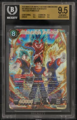 2026 #BT31150 SSB Kaio-ken Vegito, True God Power SCR BGS 9.5 Dragon Ball Super Card Game Masters -IMPACT BEYOND DIMENSIONS-