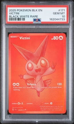 2025 #171 Victini PSA 10 Blk EN-Black Bolt