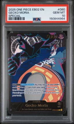 2025 #080 Gecko Moria PSA 10 One Piece EB02-Extra Booster -Anime 25th Collection-