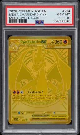 2026 #294 Mega Charizard Y EX PSA 10 Asc EN-Ascended Heroes