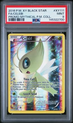 2016 #XY111 Full Art/Celebi PSA 9 XY Black Star Promo