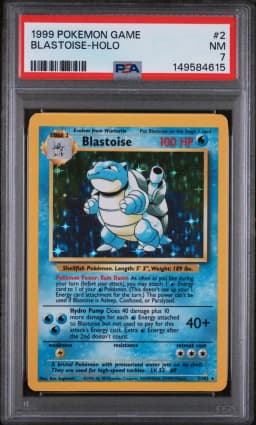 1999 #2 Blastoise-Holo PSA 7 Game