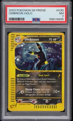 2003 #H30 Umbreon-Holo PSA 7 Skyridge