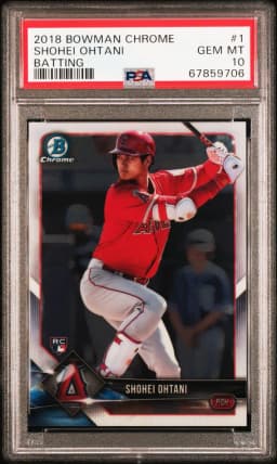 2018 #1 Shohei Ohtani PSA 10 Bowman Chrome