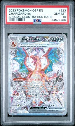2023 #223 Charizard EX PSA 10 Obf EN-Obsidian Flames