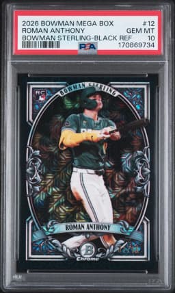 2026 #12 Roman Anthony PSA 10 Bowman Mega Box Bowman Sterling