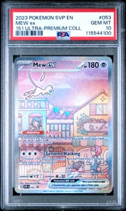 2023 #053 Mew EX PSA 10 Svp EN-SV Black Star Promo
