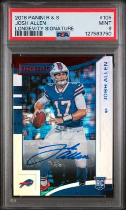 2018 #105 Josh Allen PSA 9 Panini Rookies & Stars