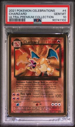 2021 #4 Charizard PSA 10 Celebrations Ultra-Premium Collection
