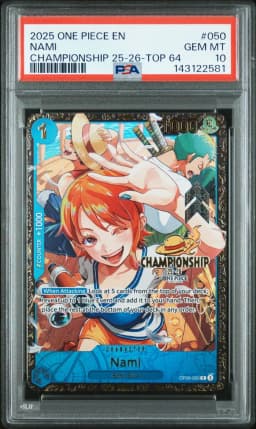 2025 #050 Nami PSA 10 One Piece Promos