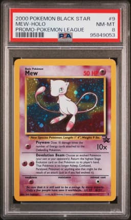 2000 #9 Mew-Holo PSA 8 Promo Black Star