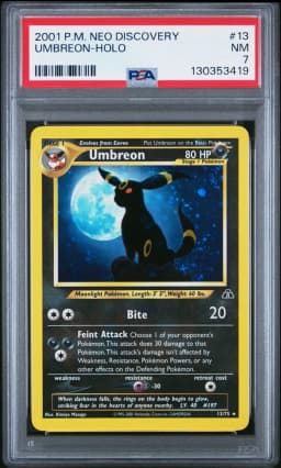 2001 #13 Umbreon-Holo PSA 7 Neo Discovery