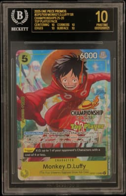 2025 #OP07109 Monkey.D.Luffy SR/(Championships 25-26 Top Player Pack) BGS 10 One Piece Card Game Promos