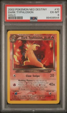 2002 #10 Dark Typhlosion-Holo PSA 6 Neo Destiny