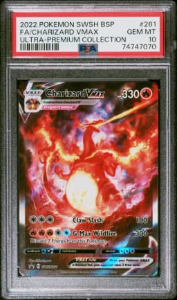 2022 #261 Full Art/Charizard Vmax PSA 10 Swsh Black Star Promo