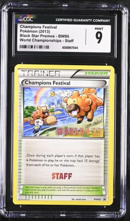 2013 #BW95 Champions Festival CGC 9 Black Star Promos - Black & White - English
