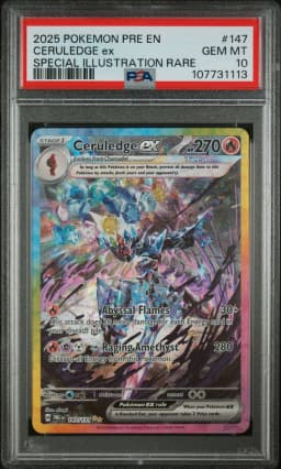 2025 #147 Ceruledge EX PSA 10 Pre EN-Prismatic Evolutions