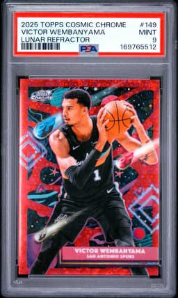 2025 #149 Victor Wembanyama PSA 9 Topps Cosmic Chrome