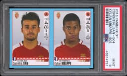 2016 #NA Corentin Jean-504/Kylian Mbappe-505 PSA 9 Panini Foot
