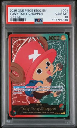 2025 #001 Tony Tony Chopper PSA 10 One Piece EB02-Extra Booster -Anime 25th Collection-