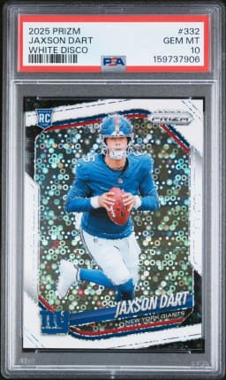 2025 #332 Jaxson Dart PSA 10 Panini Prizm