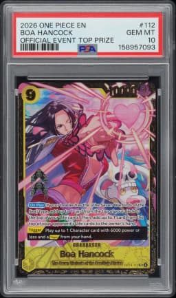 2026 #112 Boa Hancock PSA 10 One Piece Promos