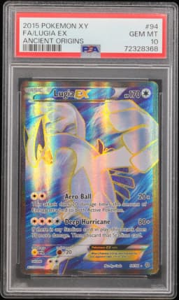 2015 #94 Full Art/Lugia EX PSA 10 XY Ancient Origins