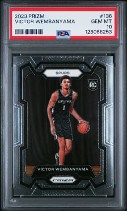 2023 #136 Victor Wembanyama PSA 10 Panini Prizm