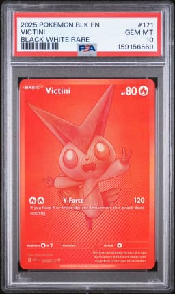 2025 #171 Victini PSA 10 Blk EN-Black Bolt